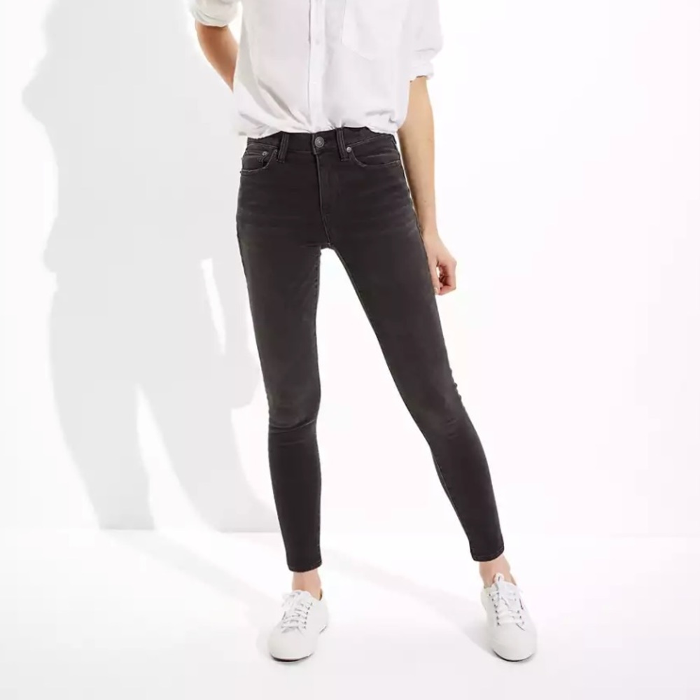 AE Ne(x)t Level High-Waisted Jegging Proper Black Women’s Size 00 Short.